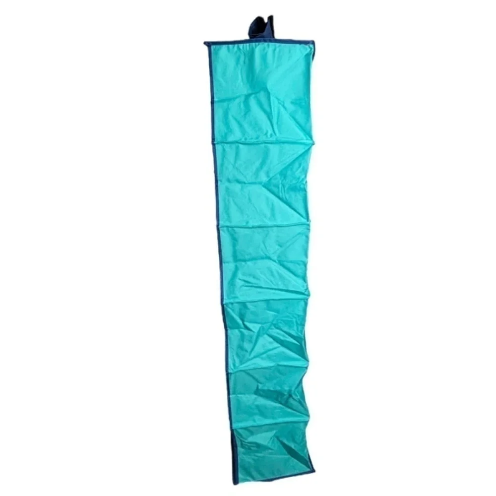 Storage 6 Shelf Organizer‎ Space Saver Blue Fabric Over Closet Rod Hanging